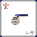 Sanitary Stainless Steel Clamped Butterfly Valve with Plastic Handle